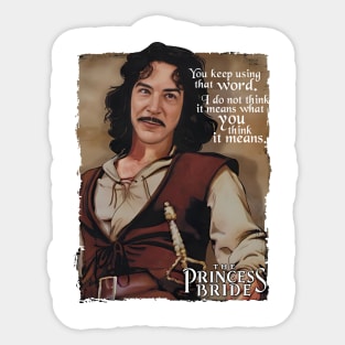 PRINCESS BRIDE INIGO MONTOYA RETRO Sticker